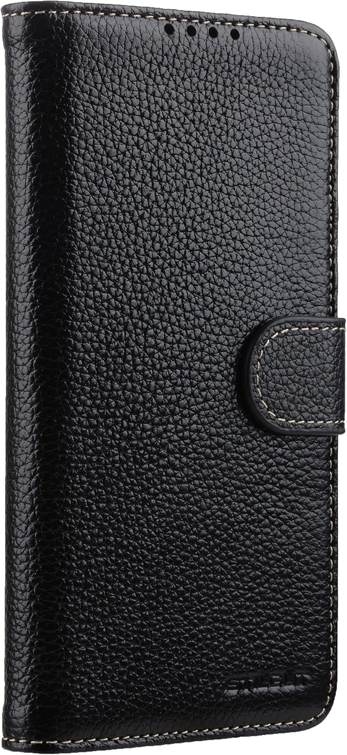 STILGUT Talis kompatibel mit Samsung Galaxy S22 Hülle mit Kartenfach aus Leder, Wallet Case, Lederhü