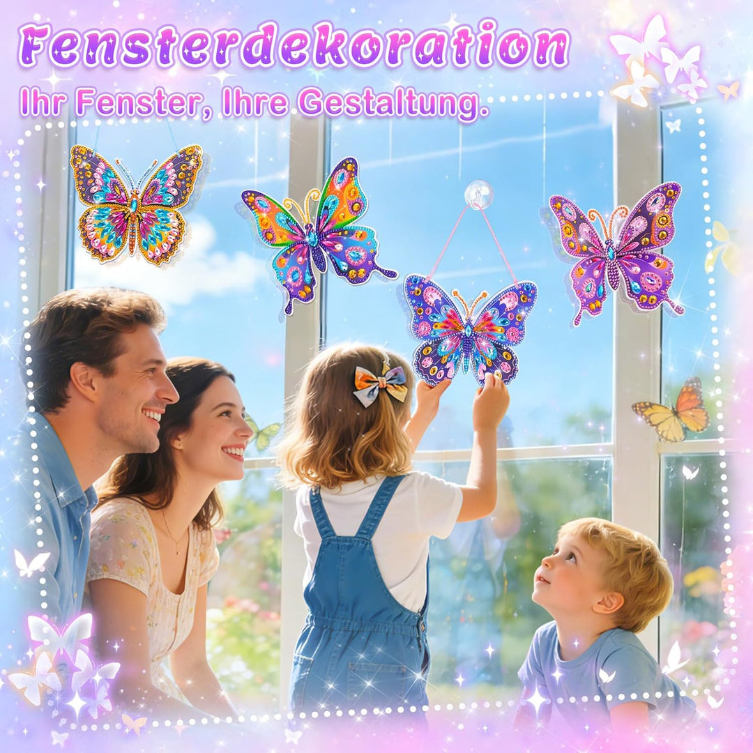 Basteln Mädchen 8 10 6 Jahre, Bastelset Kinder ab 6 Jahre Schmetterling Geschenk Mädchen 7 5 8 9 10