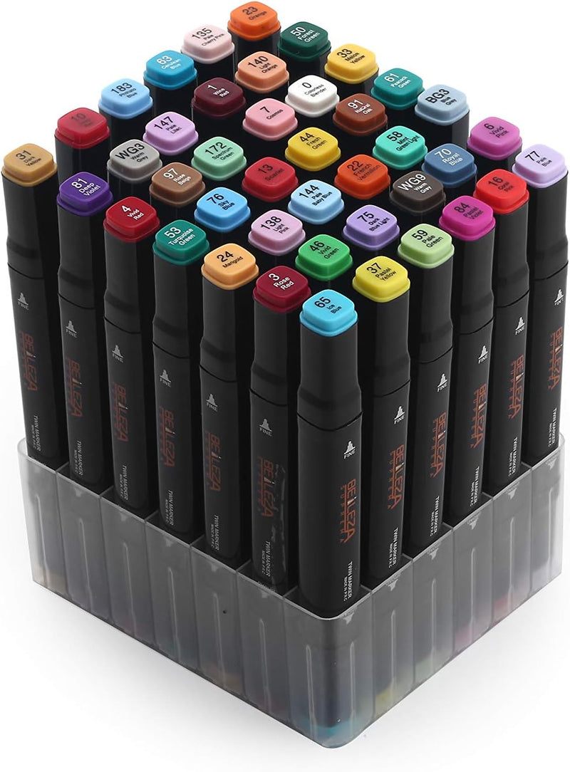 Colourful Markers with 100 Graffiti Pens Permanent Marker Kunstmarker professioneller Kunststift Dua