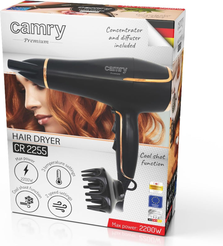 CAMRY haartrockner, Schwarz, Einheitsgrösse
