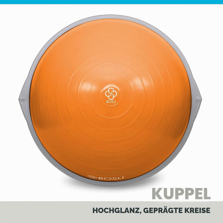 Bosu, Home Gym Equipment, The Original Balance Trainer, 66 cm Durchmesser Orange/Grau, Orange/Grau