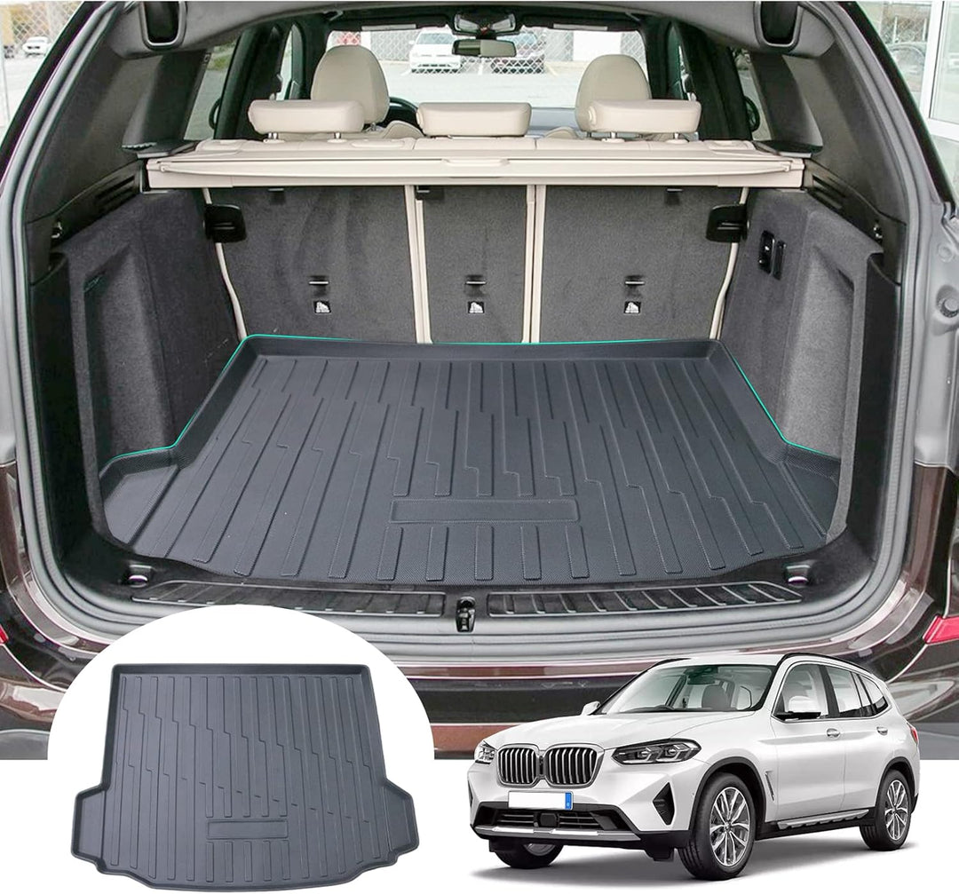 GAFAT 2017-2023 2024 B-M-W X3 G01 Kofferraummatte, TPE Allwetter Kofferraumwanne für iX3 X3 Matten,