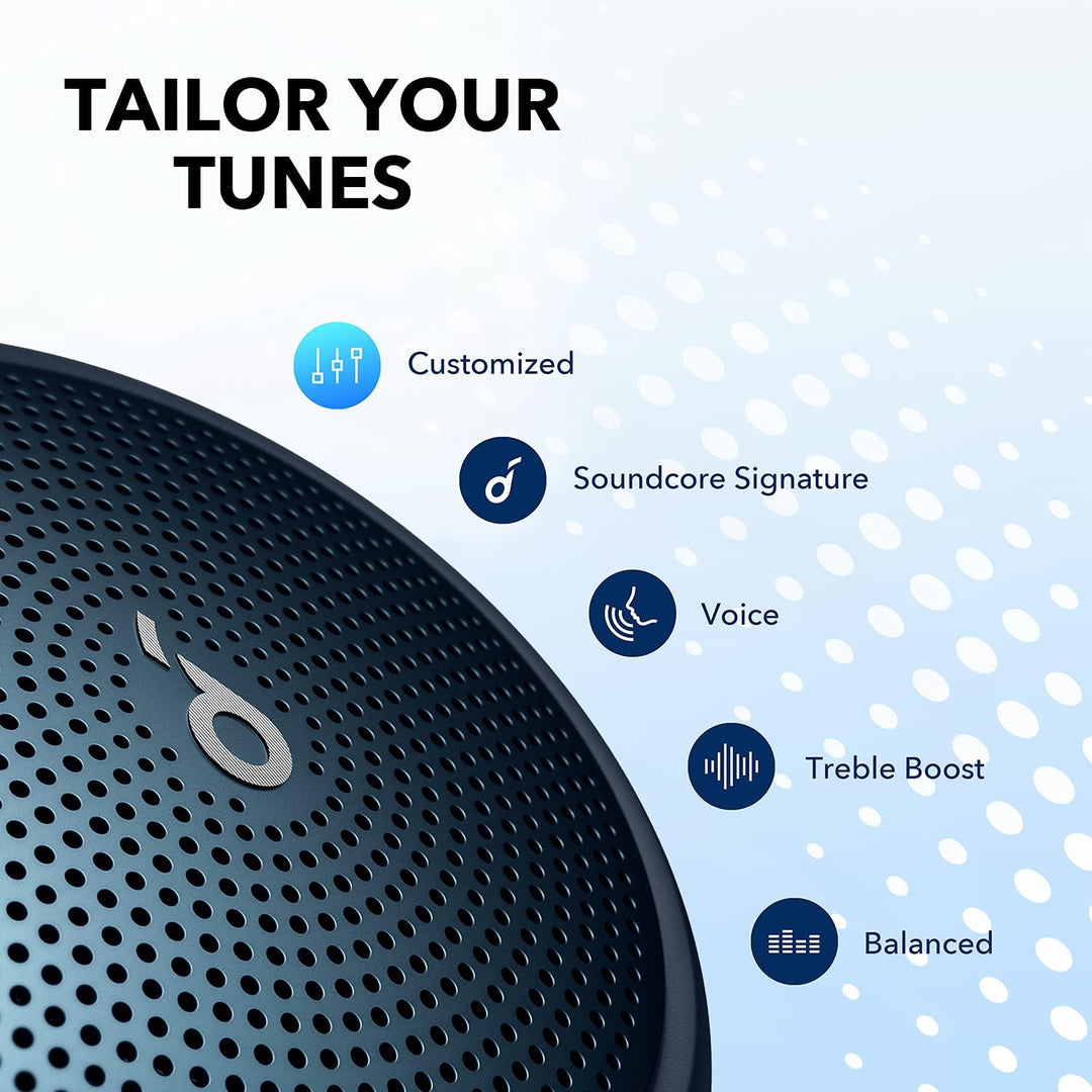soundcore Anker Mini 3, Bluetooth-Lautsprecher mit BassUp und PartyCast Technologie, USB-C, Wassersc