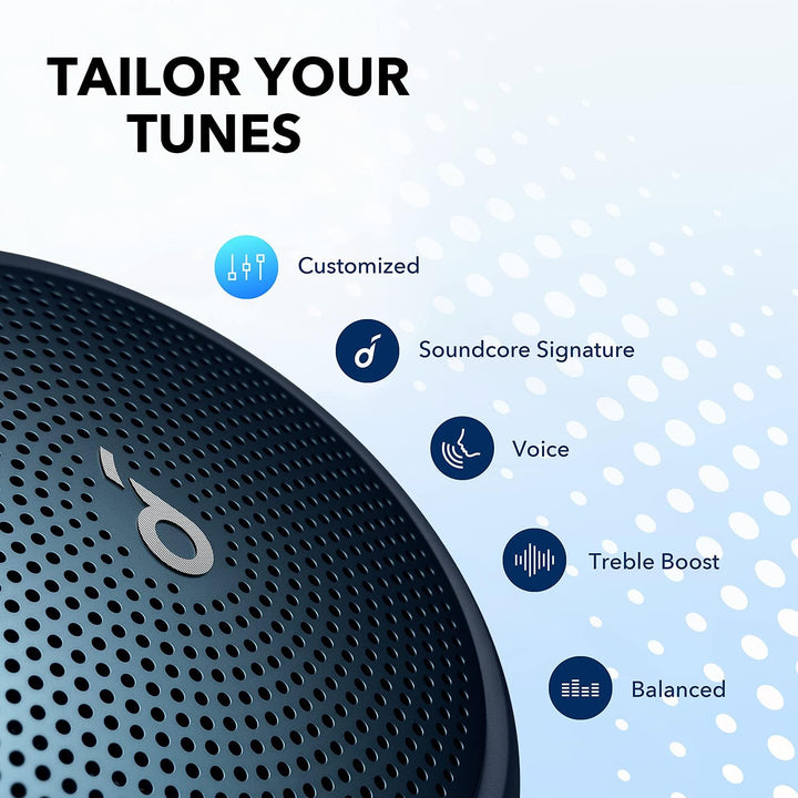 soundcore Anker Mini 3, Bluetooth-Lautsprecher mit BassUp und PartyCast Technologie, USB-C, Wassersc