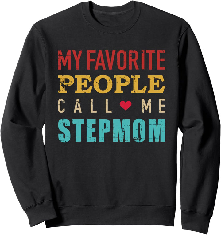 Stiefmutter lustiger Spruch vintage retro Sweatshirt