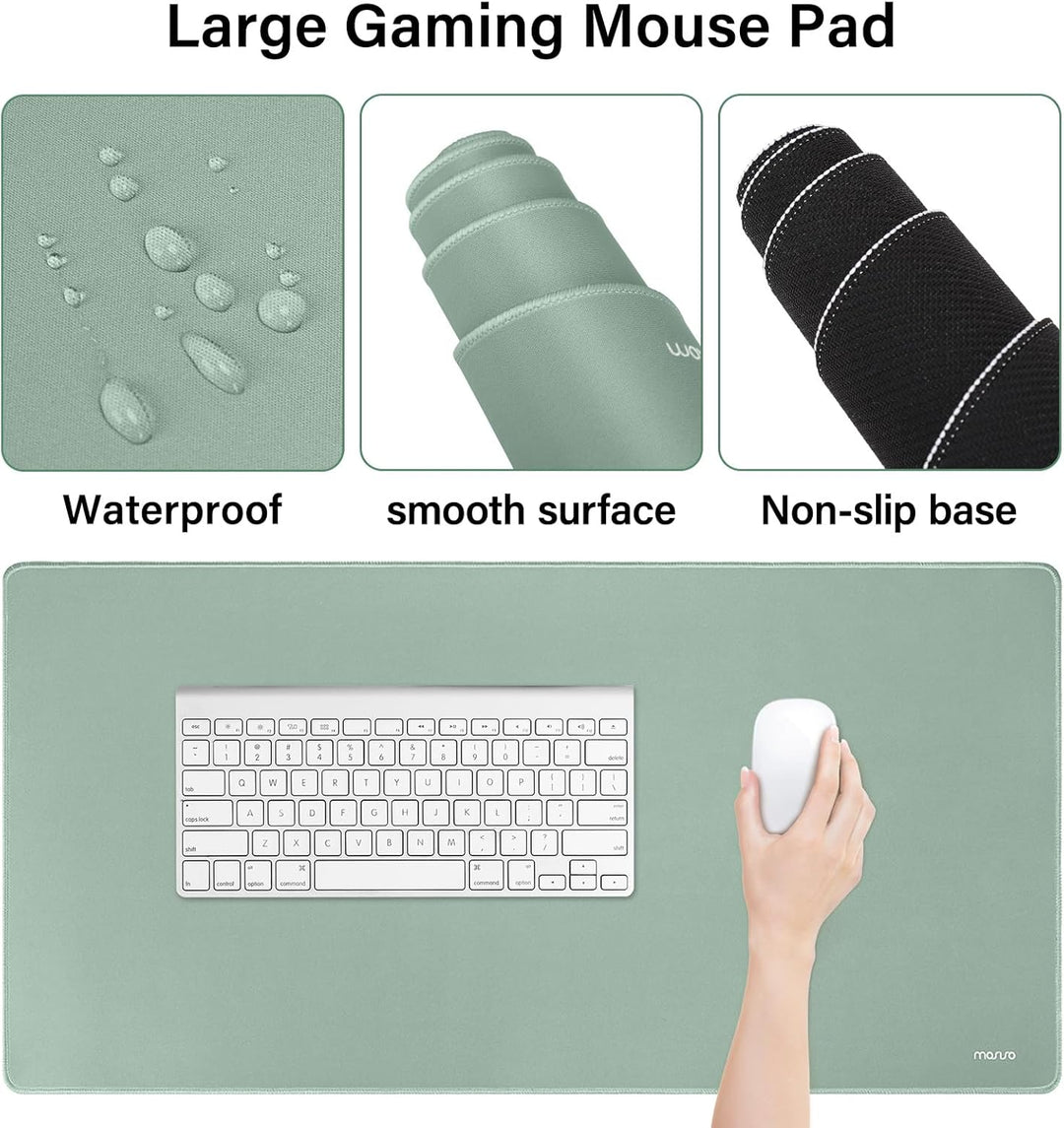 MOSISO Schreibunterlage Matte Tastatur Mauspad Set, 4-in-1 Ergonomisches Mousepad&Tastatur Handgelen