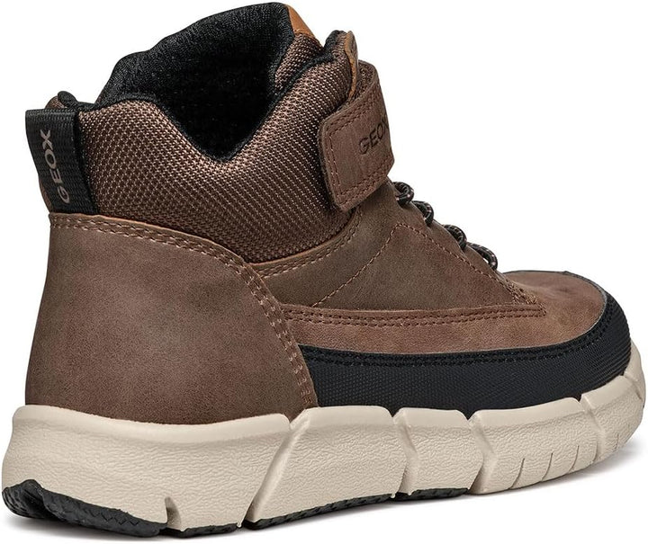 Geox Jungen J Flexyper Boy Sneaker 28 EU Dk Brown, 28 EU Dk Brown