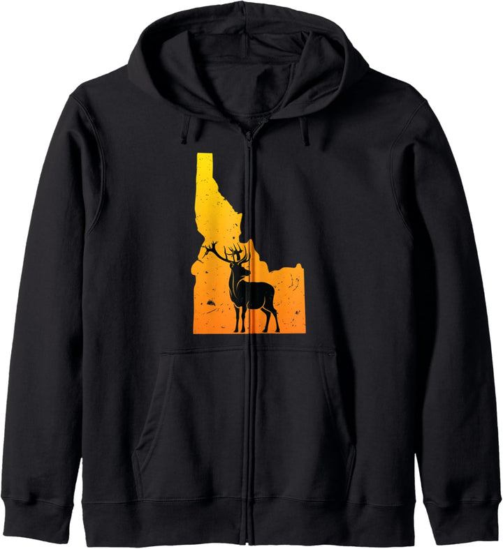 Idaho Elk Wild - Wilderness - Camping And Hiking Nature USA Kapuzenjacke