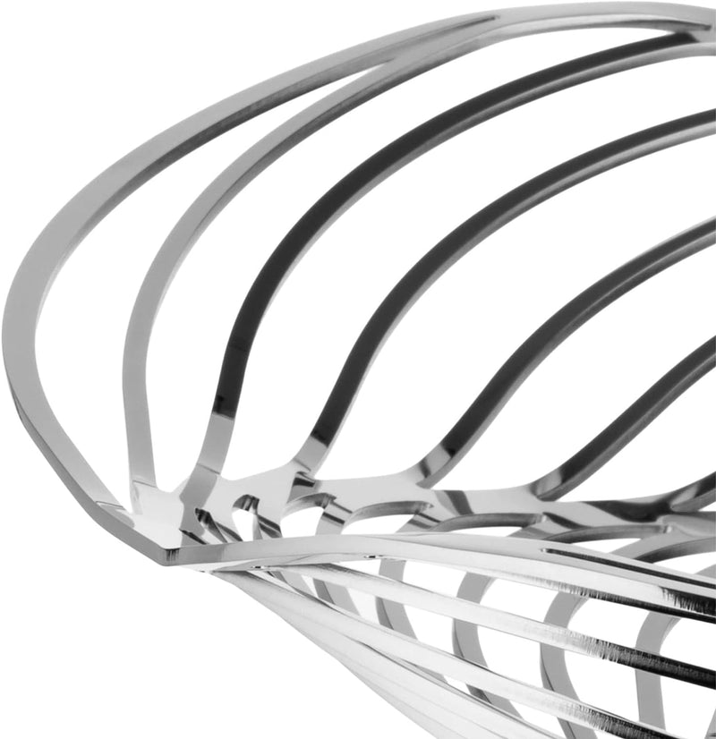 Alessi ACO02 Trinity Korbschale aus Edelstahl 18/10 glänzend poliert ᴓ 26,0cm, 12 x 27 x 12.5 cm, Ed