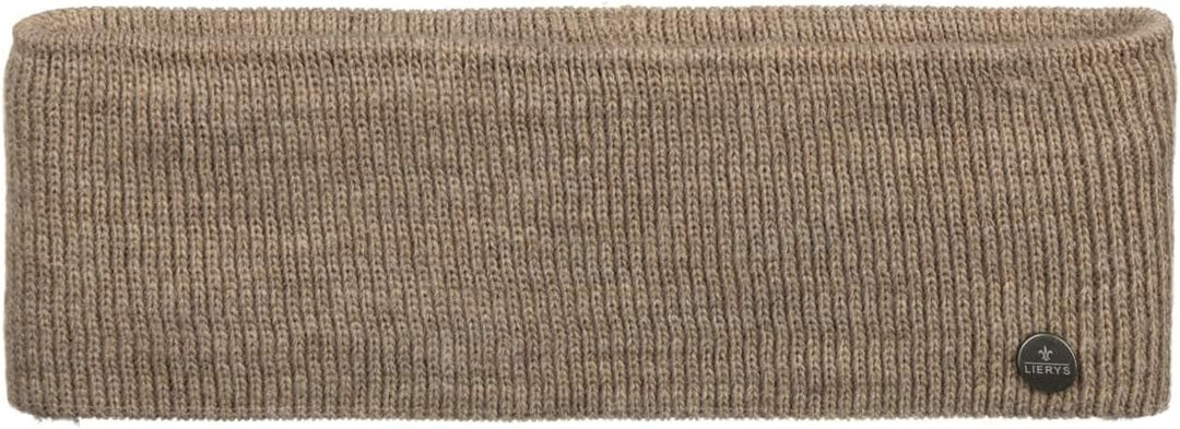 LIERYS Mono Stirnband Damen/Herren 8 cm breit - Made in Germany - dreilagiges Strickband gefüttert m