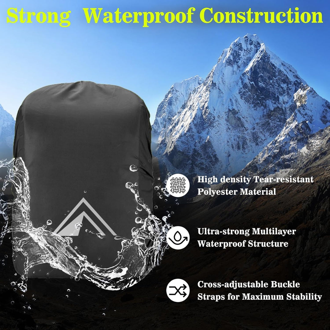 Regenschutz für Rucksäcke, Schultaschen, wasserdichter Rucksack-Regenschutz mit pyramidenförmigem Re
