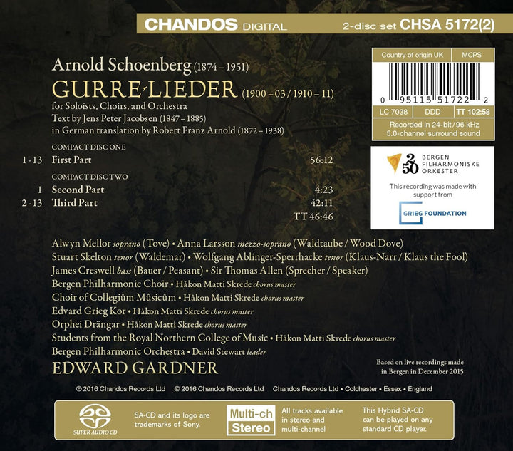 Schönberg: Gurre-Lieder, Audio-CD