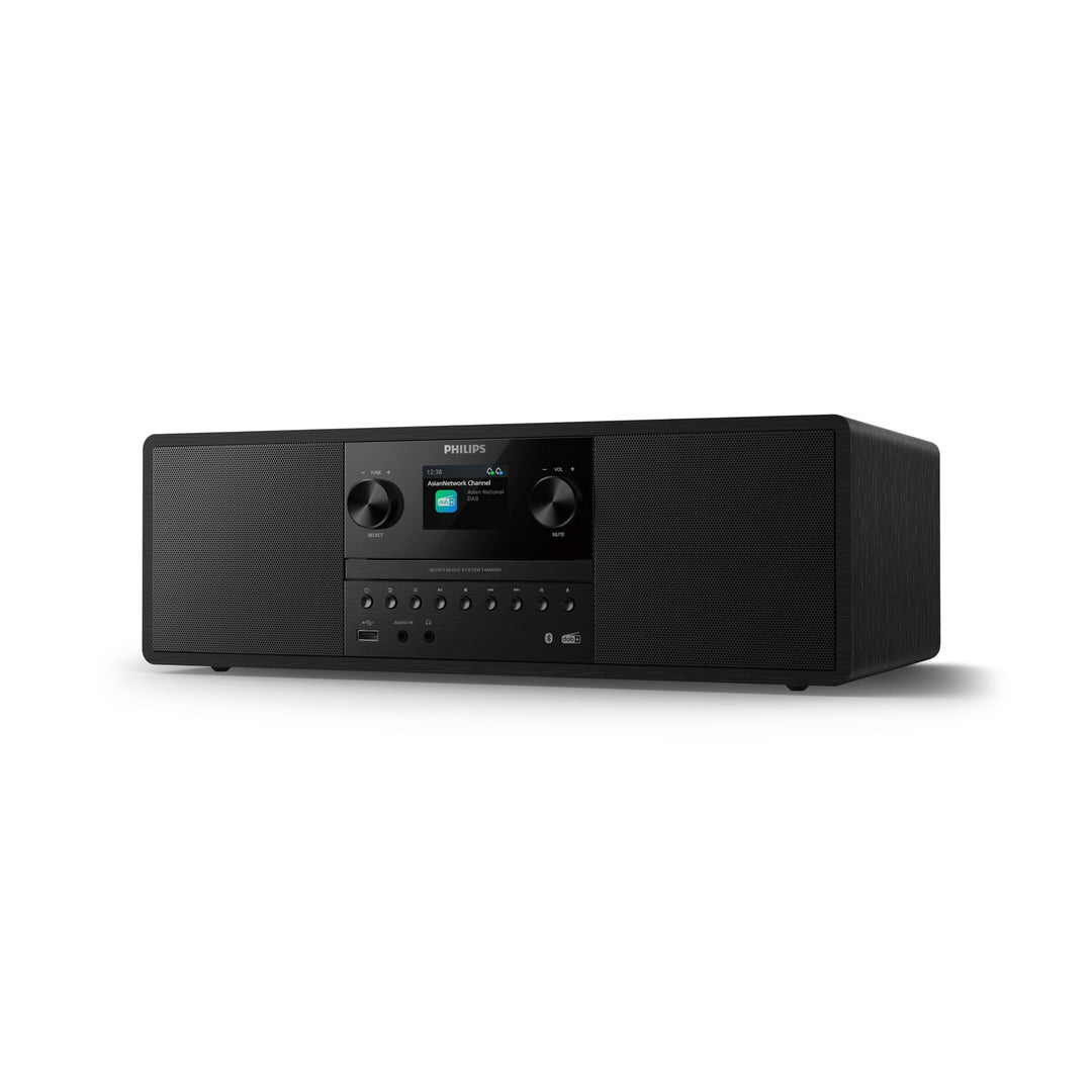Philips TAM6500/10 100-Watt-Mikro-Musiksystem, Bluetooth 6.0, Auracast, DAB+/UKW-Radio, CD/USB/Audio