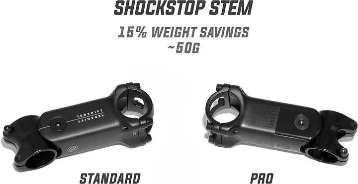 REDSHIFT ShockStop PRO Vorbau für Fahrräder, stossdämpfender Fahrradvorbau für Rennräder, Gravelbike