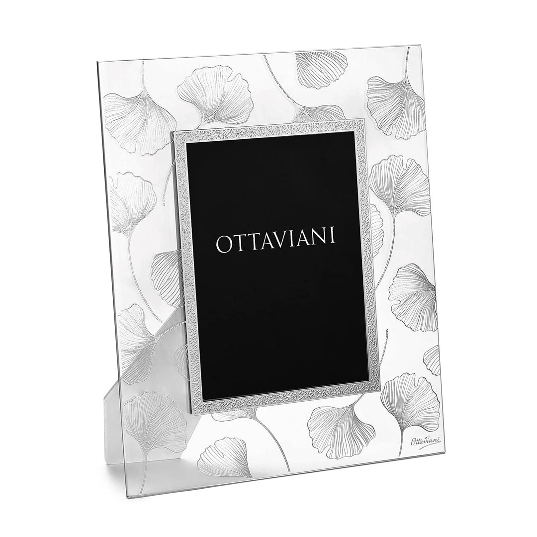 Ottaviani Bilderrahmen aus der Kollektion Soffio aus Kristall und Blattsilber Technologie Silver Foi
