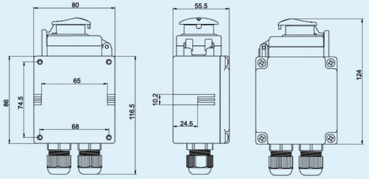 Maschinenschalter mit Schütz DZ08-7 230V/400V - Baugleich KOA8 230V, 230V