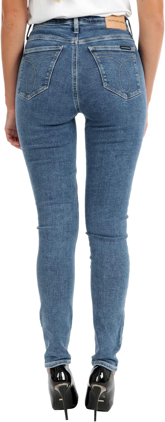 Calvin Klein Damen High Rise Skinny Jeans 24W / 30L Denim Medium, 24W / 30L Denim Medium