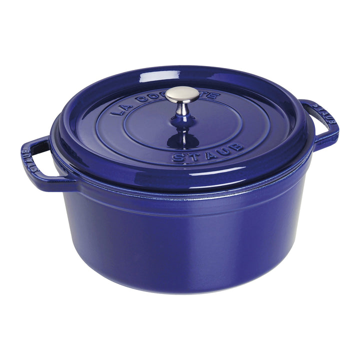 STAUB Gusseisen Bräter/Cocotte, Rund 28 cm, 6,7 L, Dunkel-Blau 28 cm, 6,7 L Dunkel-Blau, 28 cm, 6,7