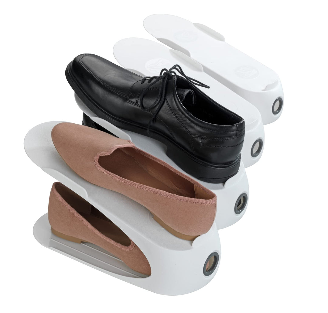 WENKO Schuhhalter Weiss 4er Set Multicolor 15 x 29 x 11.5 cm, 15 x 29 x 11.5 cm