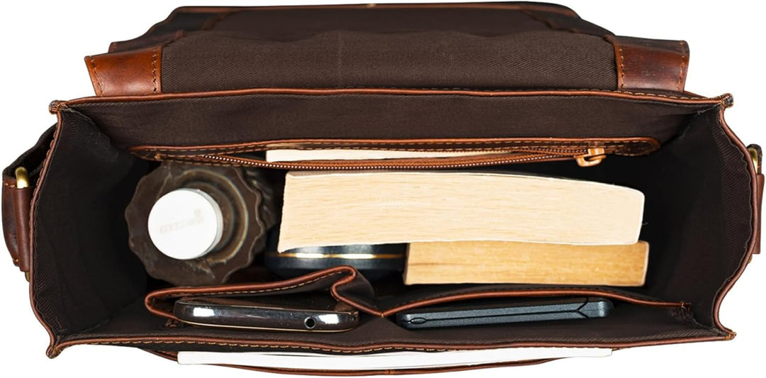STILORD Lars Vintage Umhängetasche Leder Herren Hochformat für 13,3 Zoll Tablet MacBooks und iPad Sc