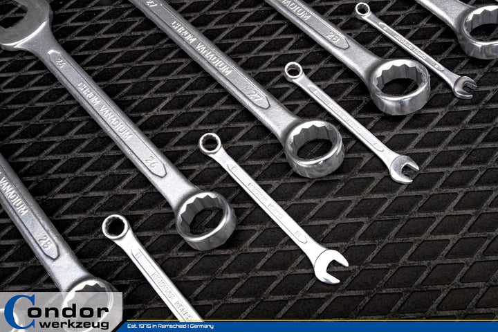 CONDOR Werkzeug 35-25T | Gabel-Ringschlüssel-Satz | 25-tlg. | Chrom-Vanadium-Stahl verchromt | 6-32