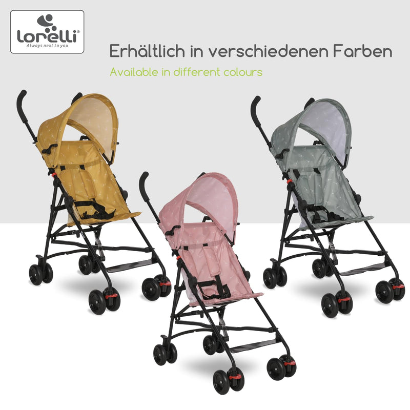 Lorelli Ultra Leichter Buggy Kinderwagen Vaya - nur 4,7kg - Kompakter Sportsitz bis 15kg, Sitzbuggy