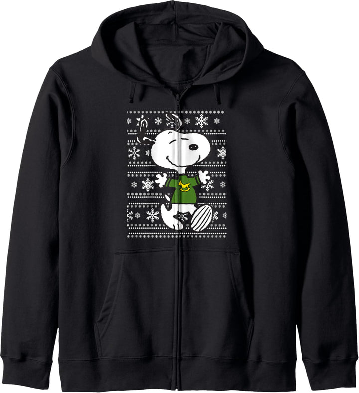 Peanuts Urlaub Snoopy Schneeflocken Kapuzenjacke
