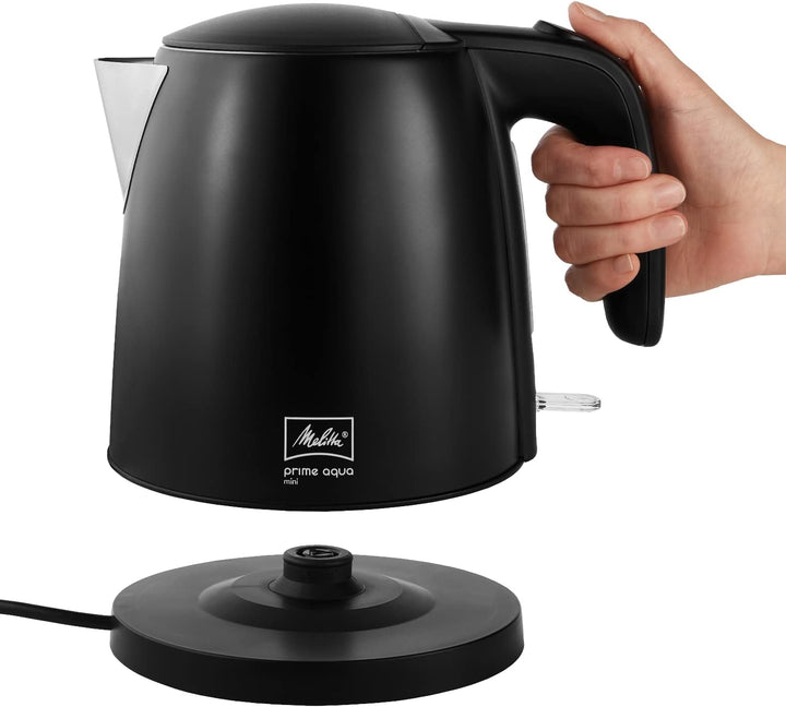 Wasserkocher 1018-02 - MELITTA - Prime Aqua mini, Edelstahl, Black Edition, 1,0 L, 2200 W, 1018-05 S