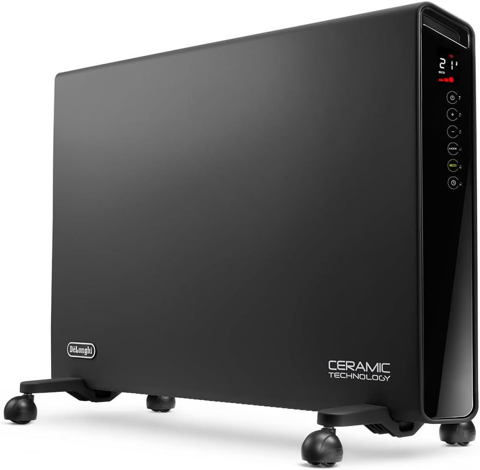 De'Longhi HX65L22 Konvektor, mobiler Heizkörper, schwarzgrau, für bis zu 65m³
