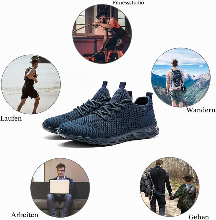 Damyuan Herren Laufschuhe Turnschuhe Sportschuhe Sneaker Running Tennis Schuhe Freizeit Strassenlauf