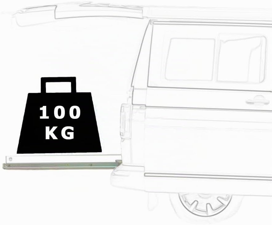 BRESKO 1 Paar (2 Stück) Schwerlastauszug 30 – 100 cm 100 kg Traglast Schwerlastschiene Schubladensch