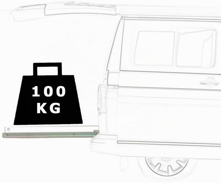 BRESKO 1 Paar (2 Stück) Schwerlastauszug 30 – 100 cm 100 kg Traglast Schwerlastschiene Schubladensch