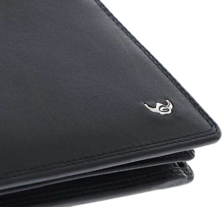 Golden Head Polo RFID Protect Scheintasche 12 cm schwarz, Schwarz