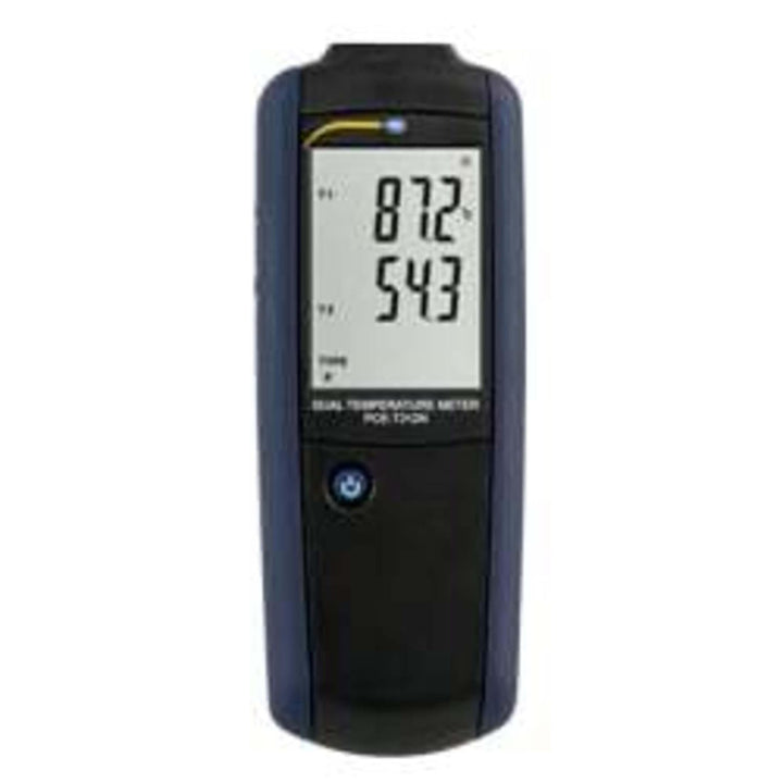 Temperaturmessgerät PCE-T312N Dual-Eingang grosser Temperaturbereich Abschaltautomatik für Thermoele