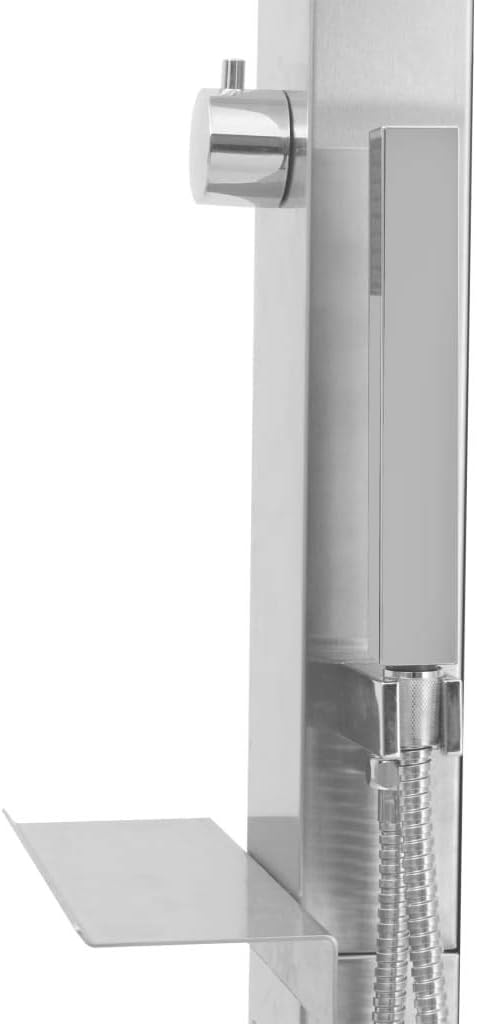 vidaXL Gartendusche mit Bodenelement Aussendusche Dusche Garten Duschwanne Campingdusche Pooldusche
