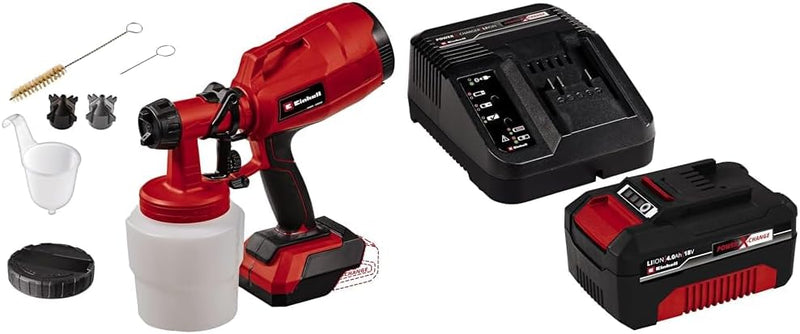 Einhell Akku-Farbsprühsystem TC-SY 18/60 Li Power X-Change (Li-Ion, 18 V, Förderleistung 650 ml/min,