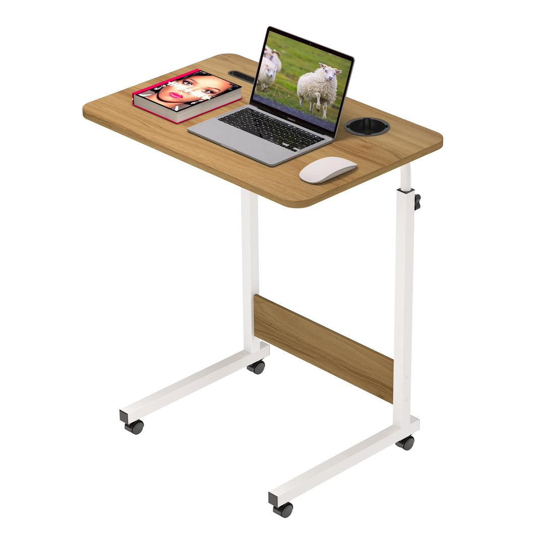 PIPIPOXER 60x40cm Laptoptisch höhenverstellbarer Schreibtisch Computertisch mobiler Laptop-Schreibti