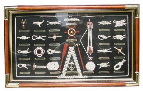Knotentafel, 51x31 cm, Knotennamen in Deutsch