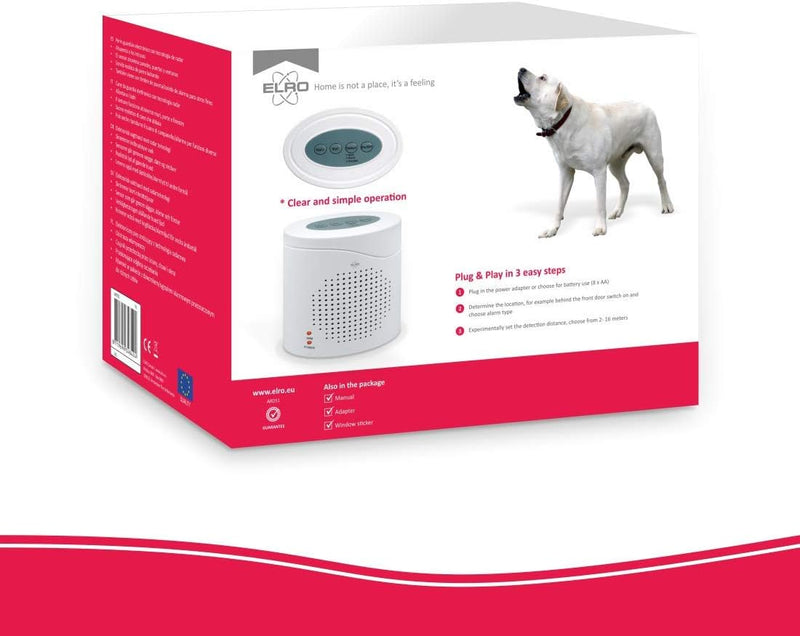 ELRO ARD51 Elektronischer Wachhund mit realistischem 3D-Hundesound - Mit