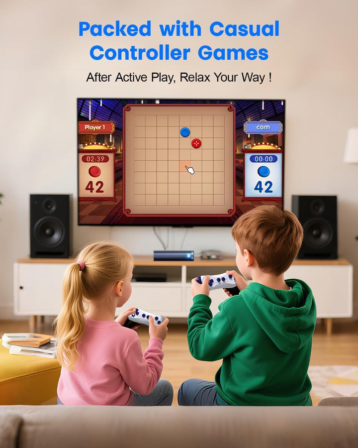AR-Spielkonsole für Kinder: Plug &amp; Play Videospiele für aktive Spiele im Innenbereich, Spass mit der