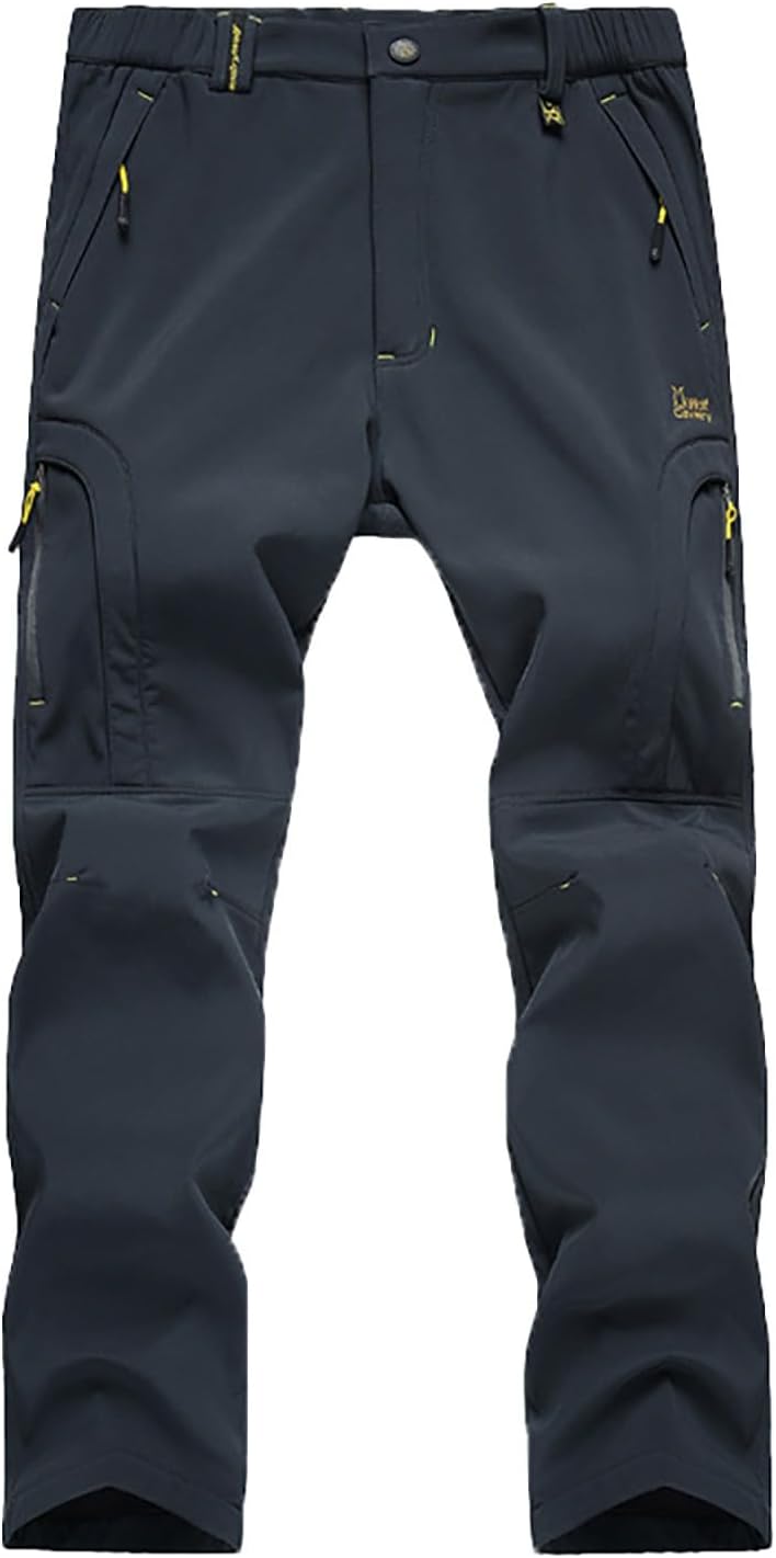 Softshell Hose Herren Outdoor, Thermohose Herren Winter Gefüttert, Outdoorhosen Very Grosse Grössen
