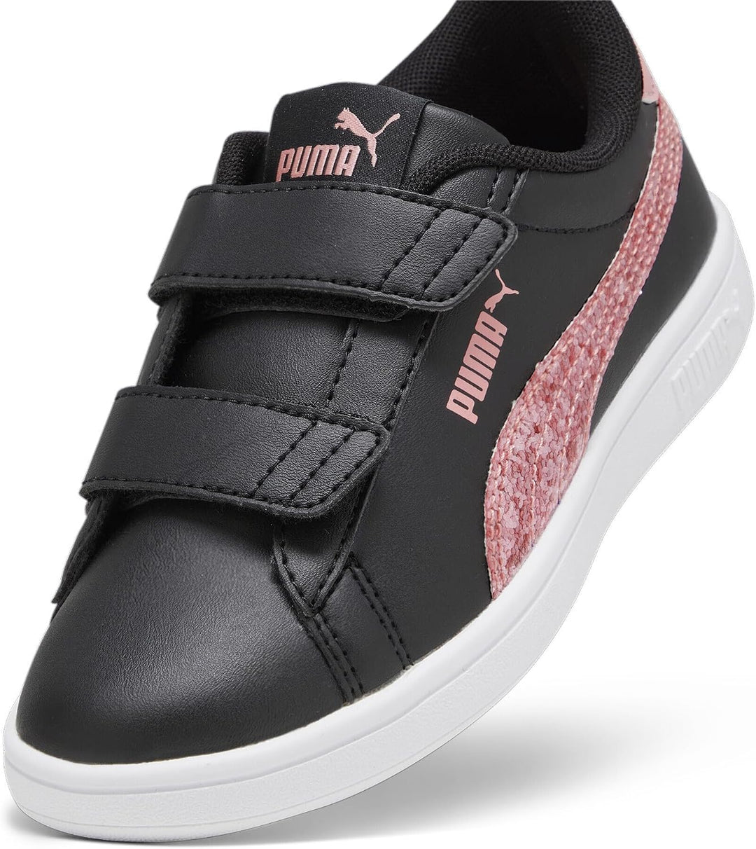 PUMA Mädchen Smash 3.0 L Star Glow V Ps Sneaker 28 EU Puma Black Peach Smoothie Puma White, 28 EU Pu