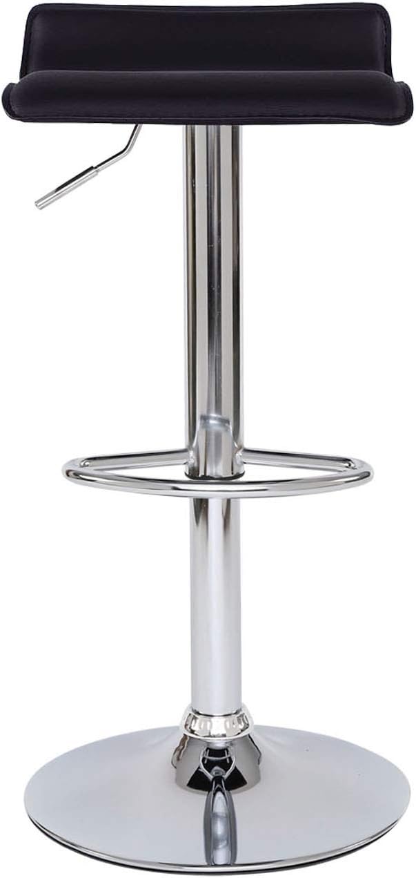dibea Barhocker 2er-Set Kunstleder Barstuhl 360° drehbar höhenverstellbar Schwarz, Modell 4 Modell 4