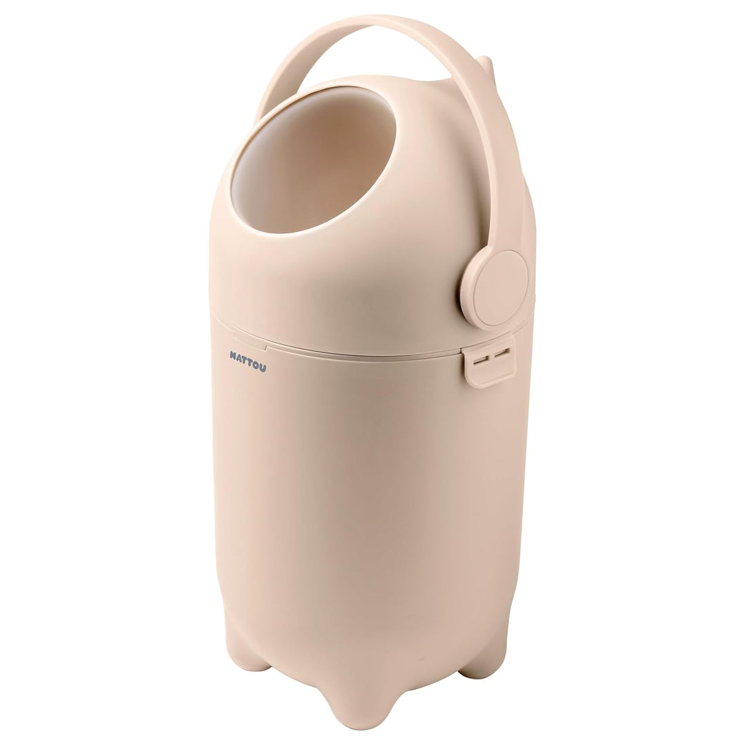 Nattou Windeleimer Dropy, Geruchsdicht, Einfaches Öffnen mit einer Hand, 49,5 x 28 cm, Polypropylen/