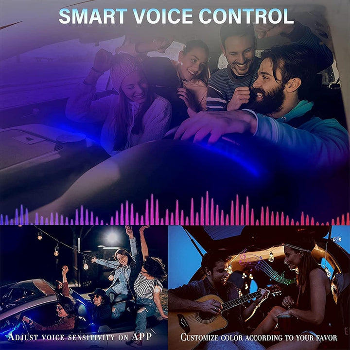 LED Innenbeleuchtung Auto,6M/5 in 1 RGB Auto Innenraumbeleuchtung,12V Led Atmosphäre Licht Auto,App