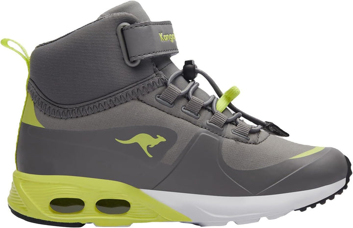 KangaROOS Unisex Kinder Kx-Hydro Sneaker 27 EU Ultimate Grey Limetta, 27 EU Ultimate Grey Limetta