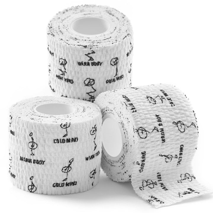 WARM BODY COLD MIND Hook Grip Tape für Gewichtheben - Baumwolle Weightlifting Thumb Tape für Powerli