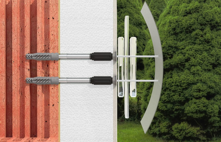 fischer Abstandsmontagesystem Thermax 8/100 M6 (2) für Dämmstoffe, Dämmstoffdübel zur Befestigung le