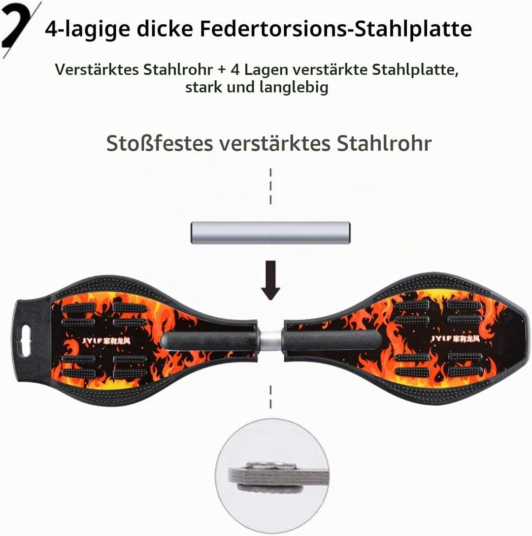 Waveboard Kinder Street Surfen Caster Torsion Skateboard Double Decks Casterboards für Wave/Surf Wav