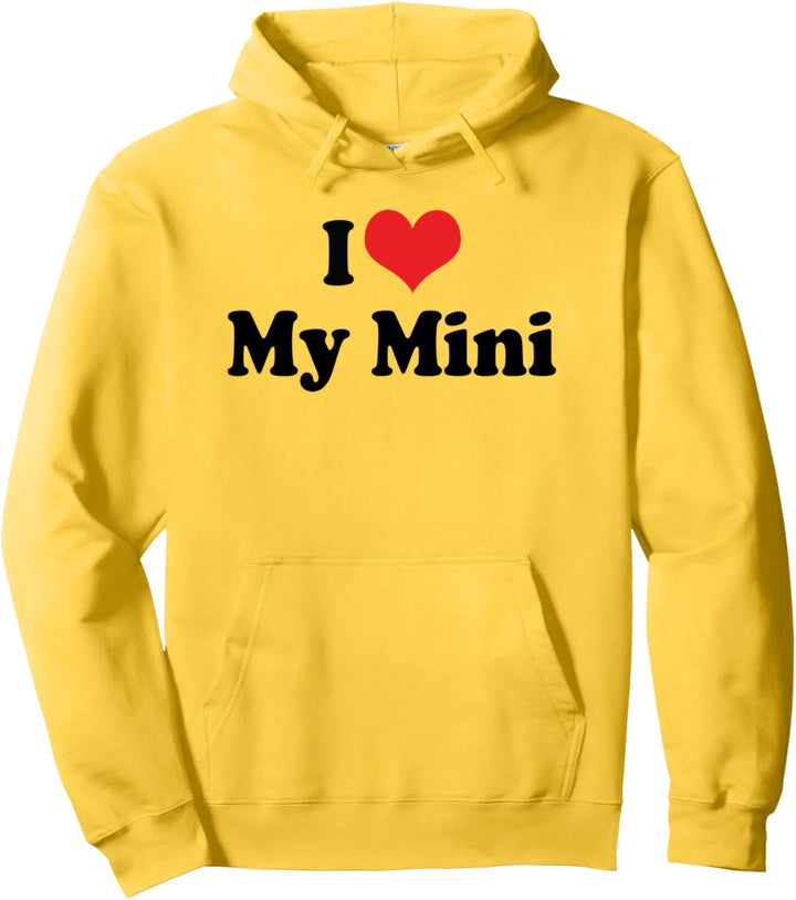 Ich liebe Red Heart, mein britisches Mini-Auto Pullover Hoodie